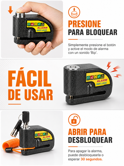 🚨Candado De Disco Con Alarma🚨
